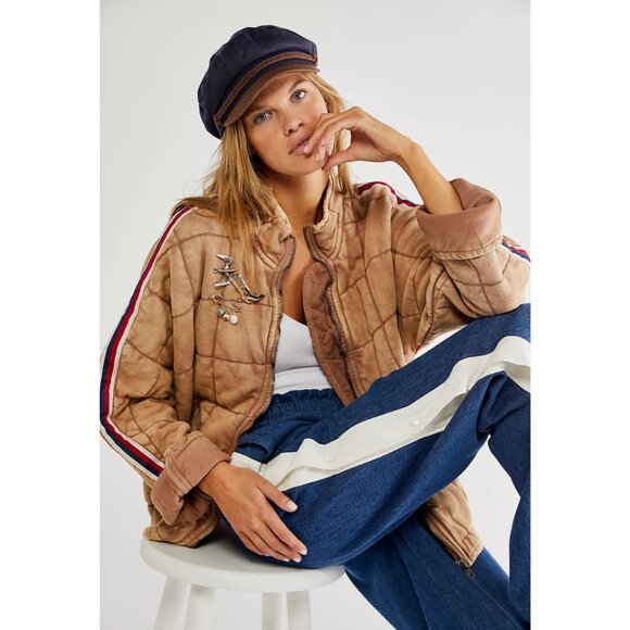 Free People Sports Rib Dolman Quilted Jacket - Picture 1 of 7